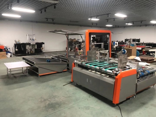 Deshisen Katlanır Karton Yapıştırma Makinesi 6600*2100*1600mm Elektrikli Tahrikli