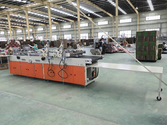CE Oluklu Karton Kutu Klasör Tutkal Makinesi Ücretsiz Yedek Parçalı 100m / dak