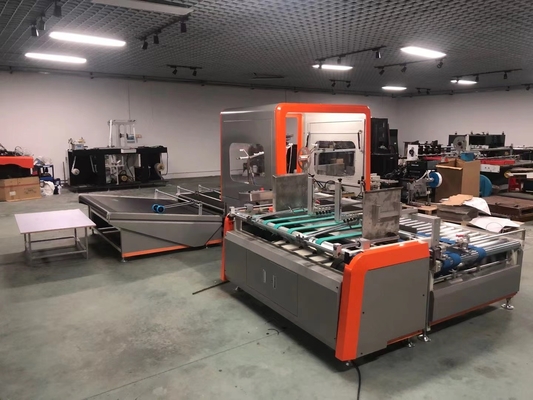 1300mm×1050mm Kağıt Kutu Klasör Yapıştırma Makinesi Otomatik Besleme