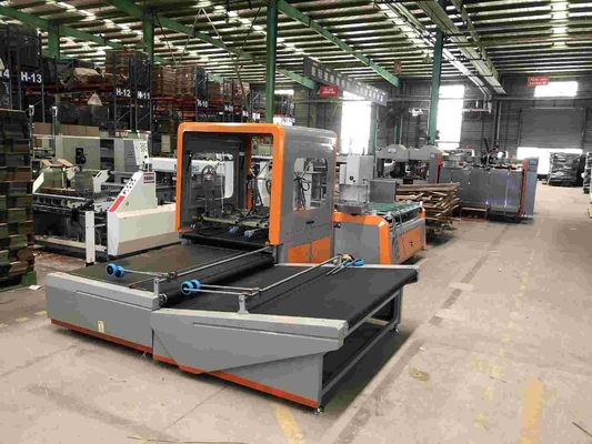 70m / dak Otomatik Katlama Yapıştırma Makinesi 18KW 380V Oluklu Mukavva Kutu Yapıştırıcı